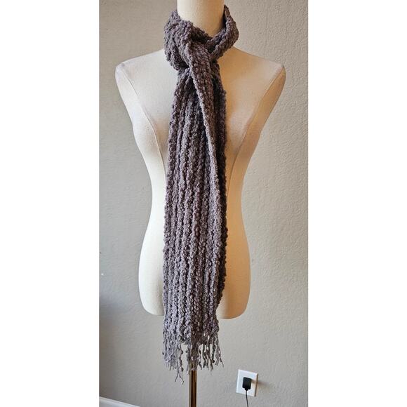 Kroshetta by Papillon Chunky Knit Sweater Mini Dress & Fringe Hem Scarf Set Med - Picture 3 of 10